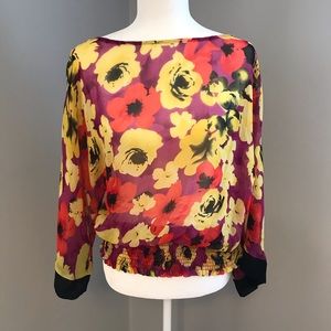 Sheer Flowered Blouse